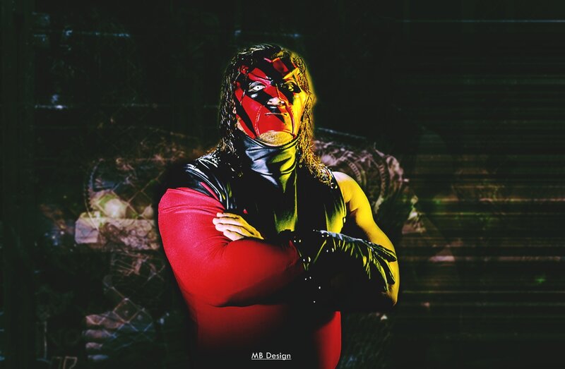 Wrestler in Red Mask — Dramatic