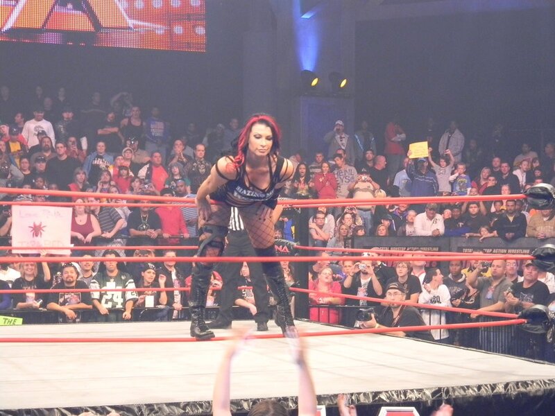 Wrestler in ring at event