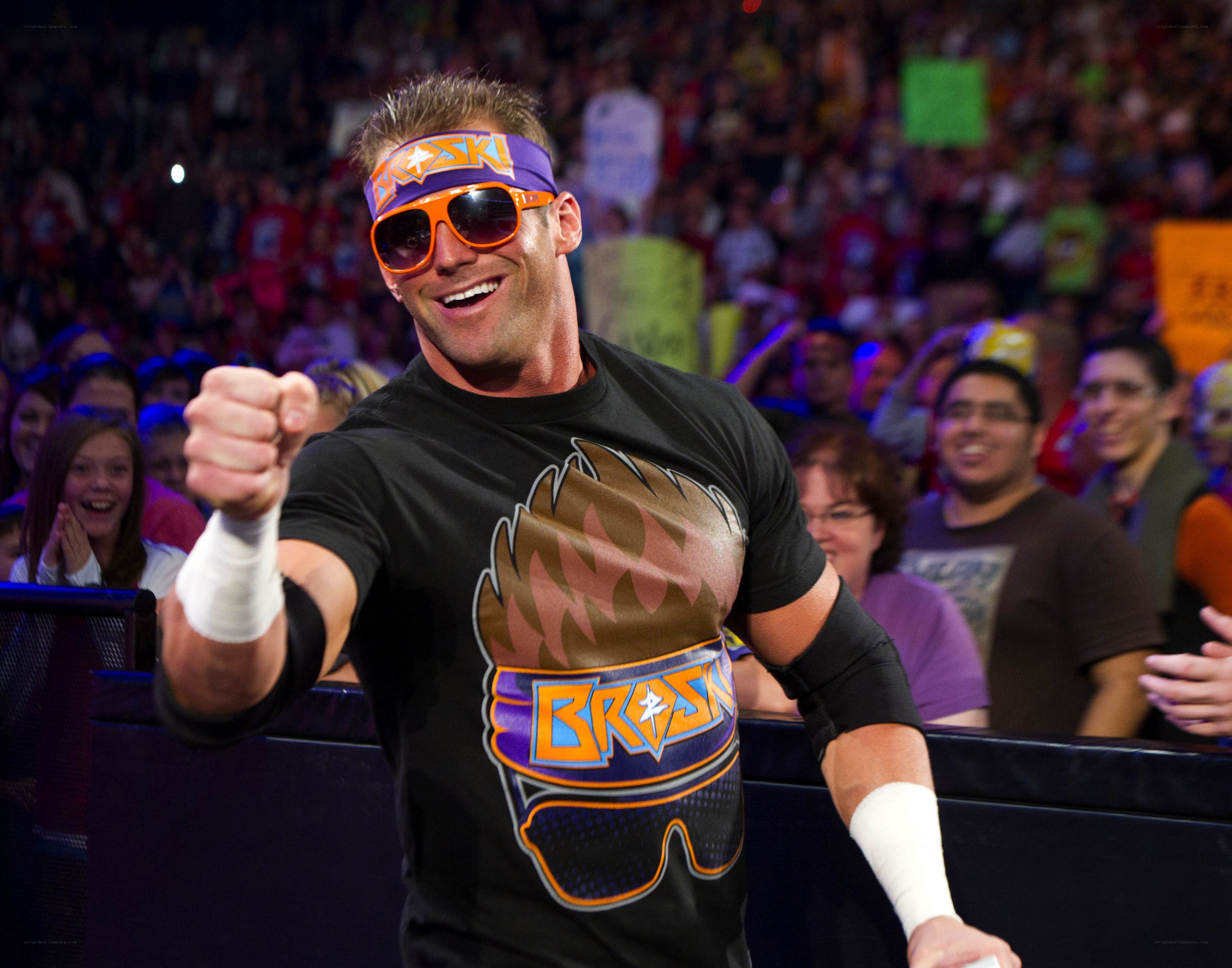 Wrestler in sunglasses and headband