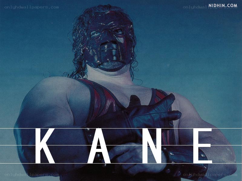 Wrestler Kane in mask