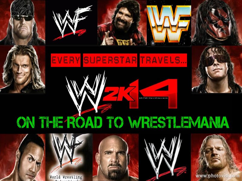 Wrestlers Collage — Red