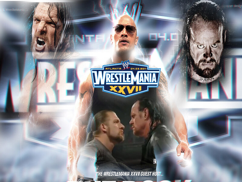 Wrestlers in Promotional Poster — Blue