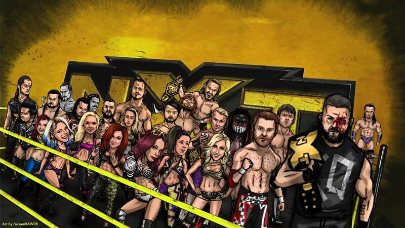 Wrestlers in Ring — Yellow