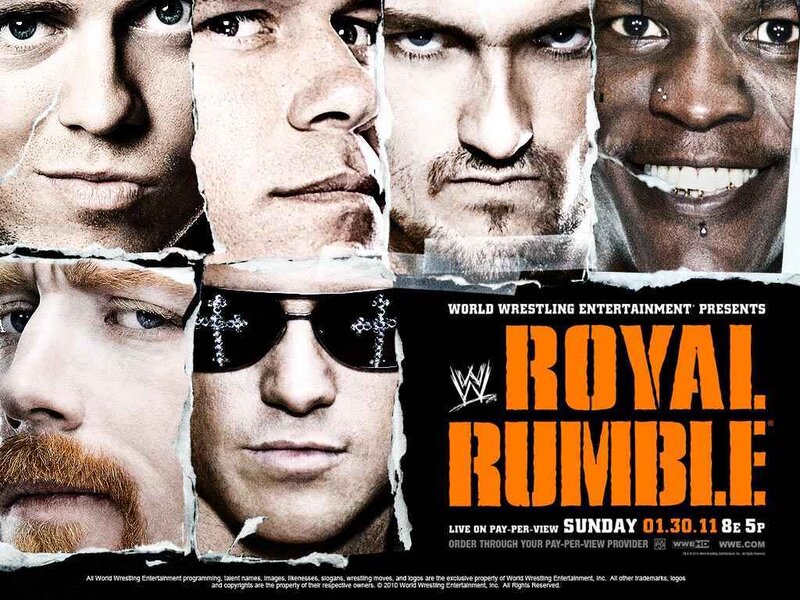 Wrestlers on Poster