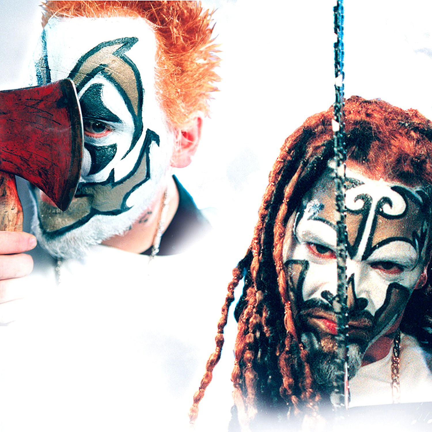Wrestlers with face paint