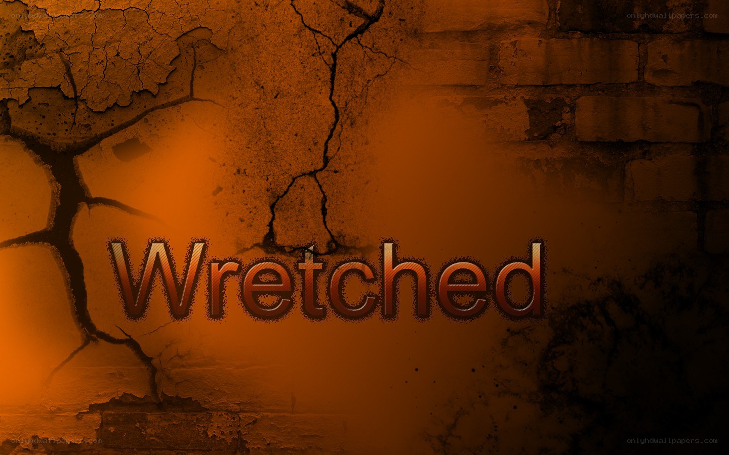 wretched cracked wall