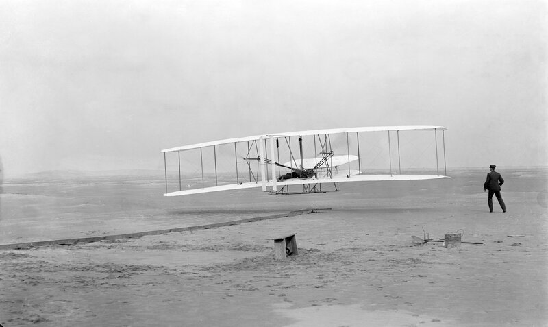 Wright Flyer Aircraft — Black, Historical