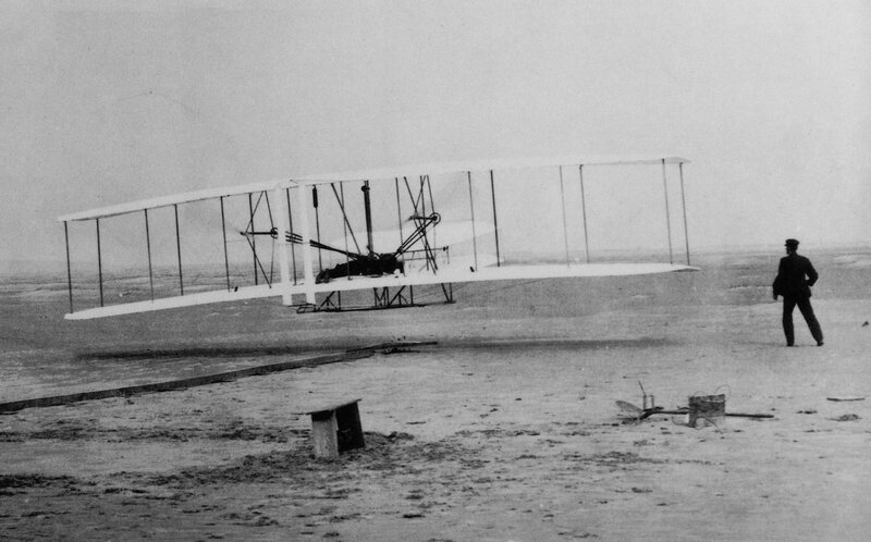Wright Flyer in flight