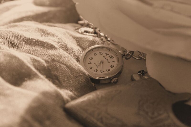 Wristwatch on Fabric