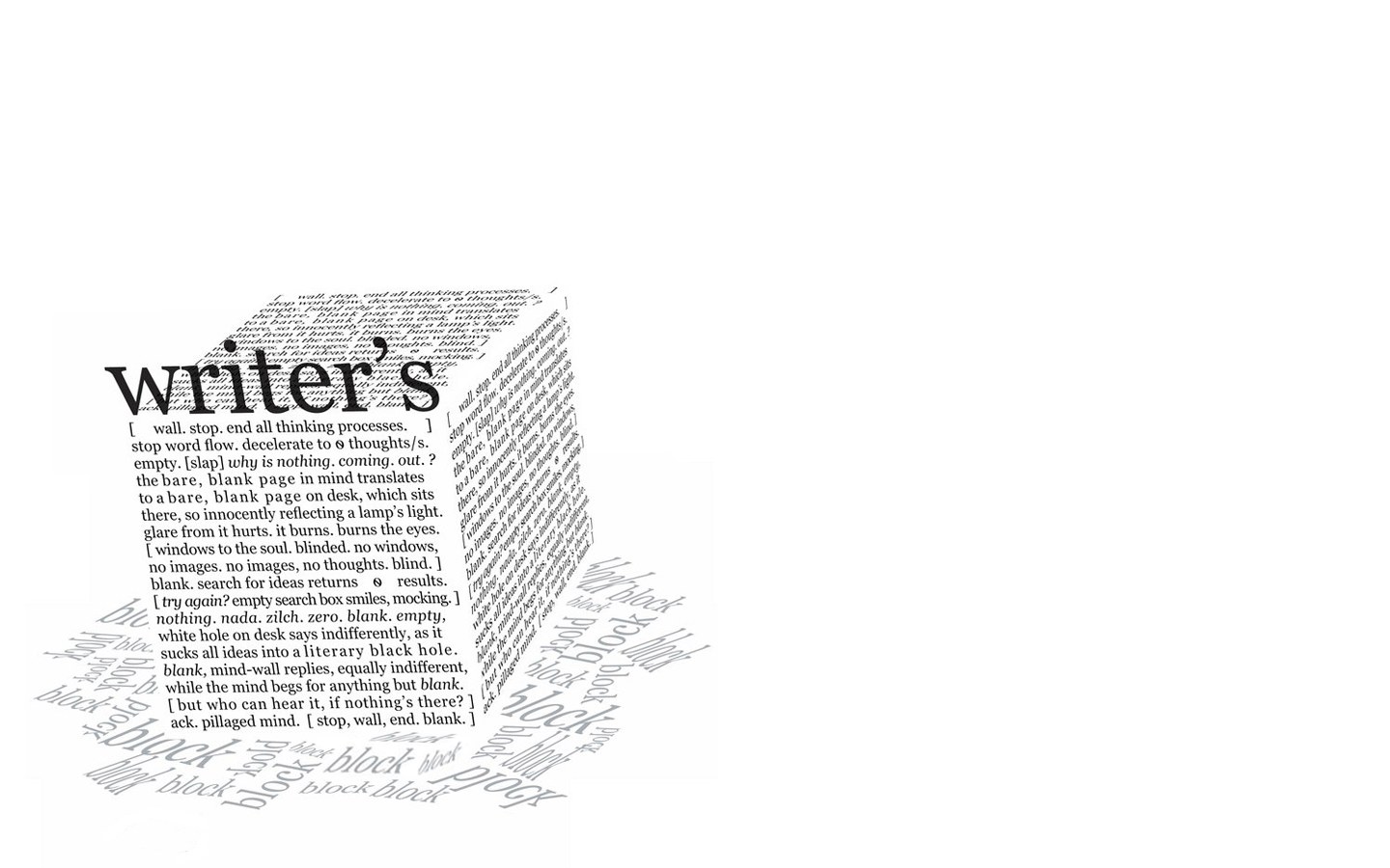 writer's block concept