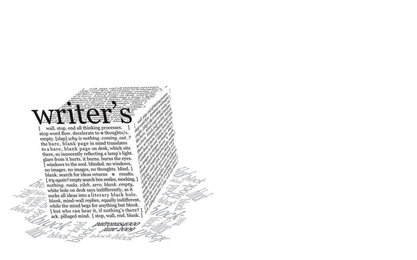 writer's block poem