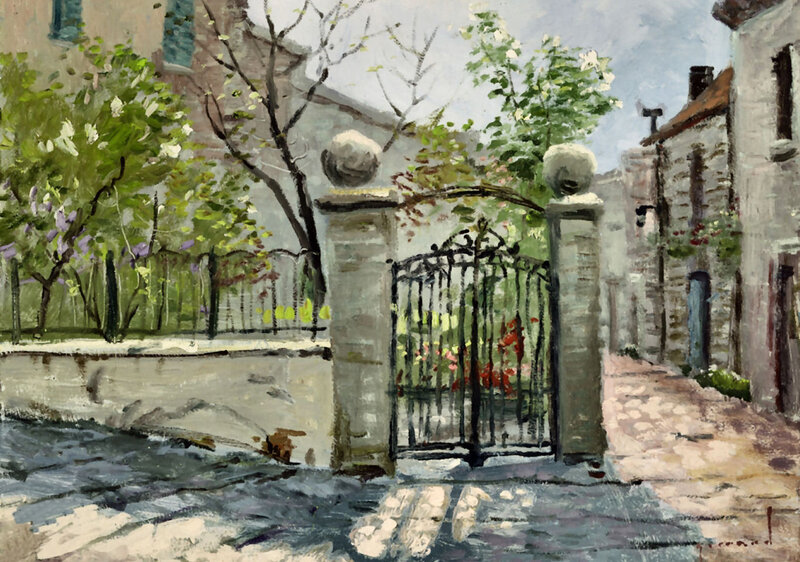 Wrought-iron Gate in Alley
