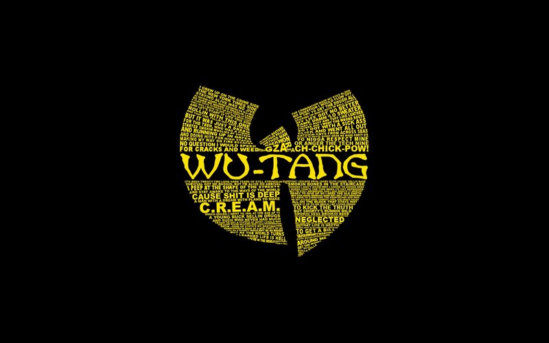 Wu-Tang Clan logo with lyrics