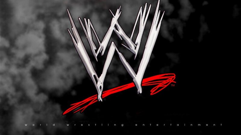 WWE Logo on Dark Background — Black, Dramatic, Digital Art, Smoke