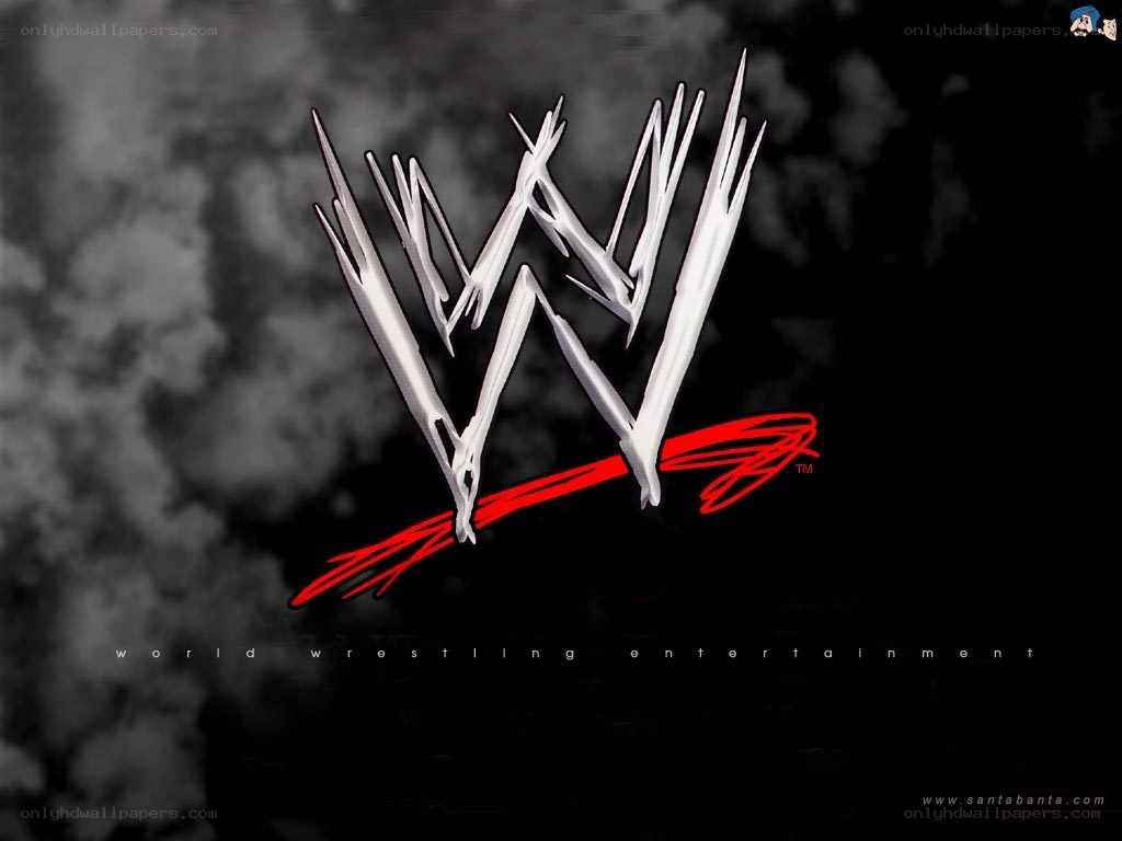 WWE logo with smoke background