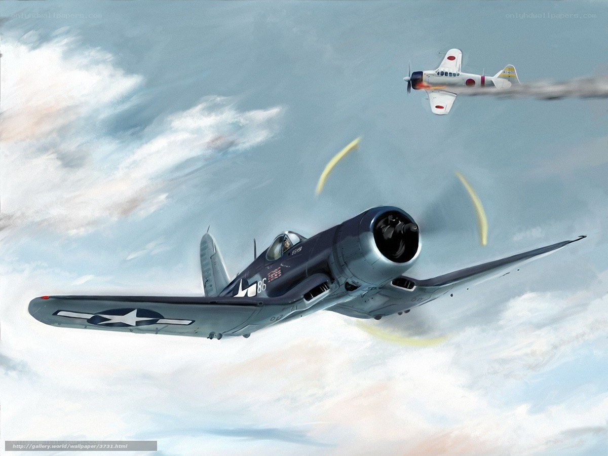 WWII Air Combat Scene
