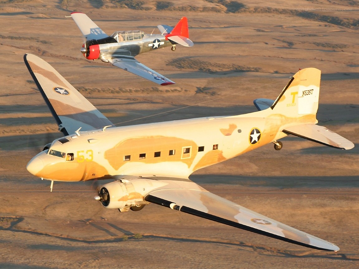 WWII aircraft in flight