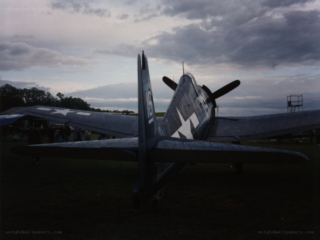 WWII-era fighter plane on display