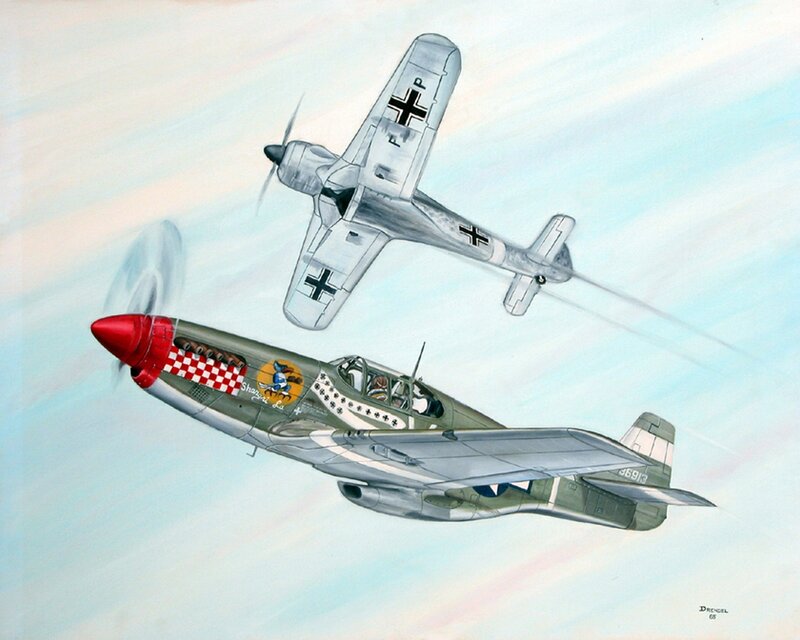 WWII Fighter Planes — Green