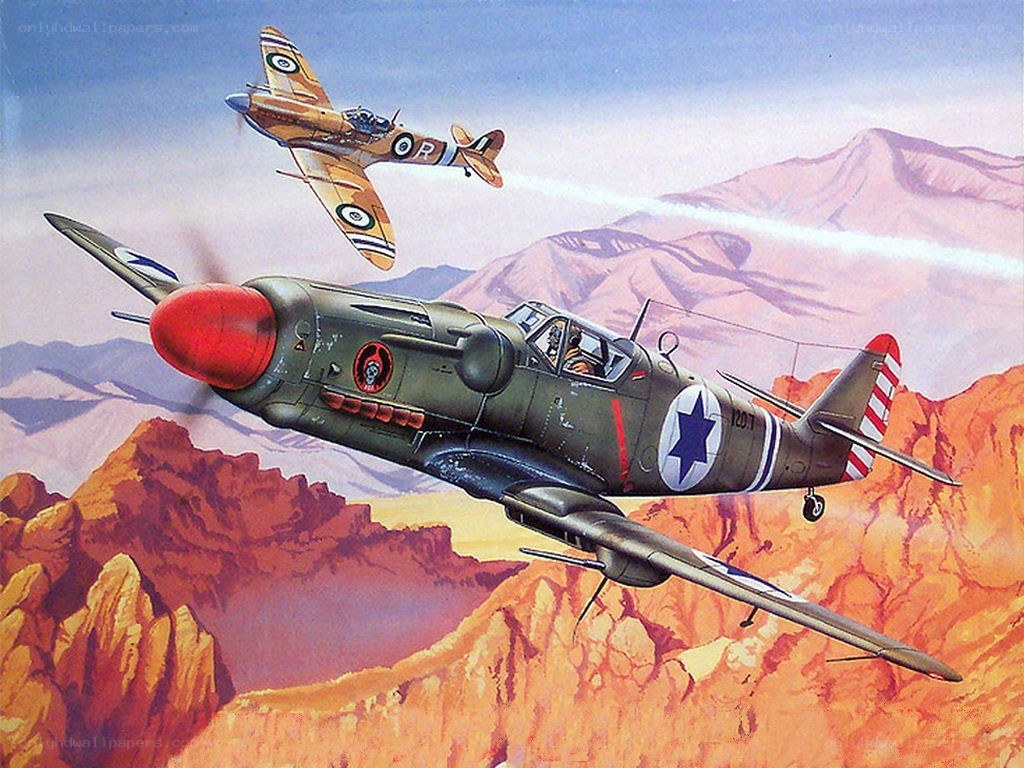 WWII fighter planes in desert