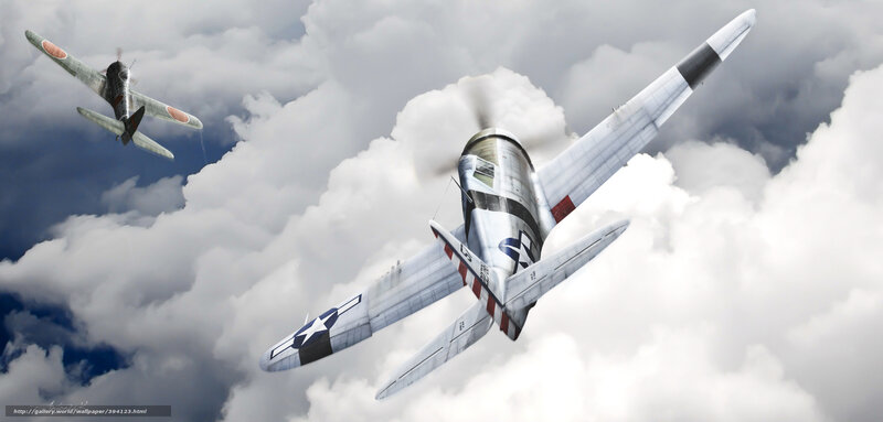 WWII Fighter Planes — White