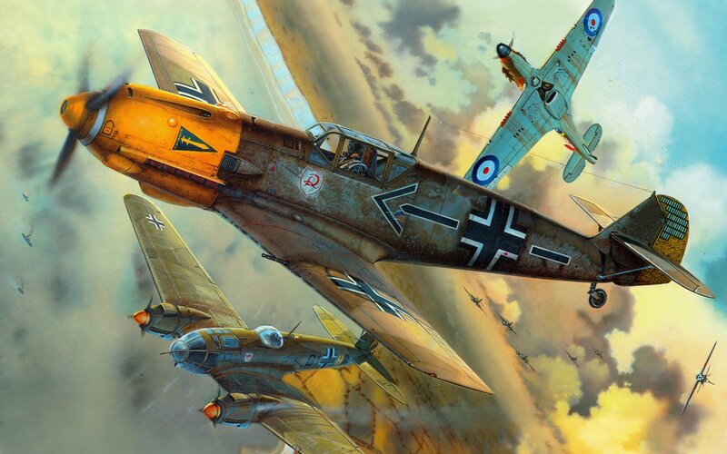WWII Fighter Planes — Yellow