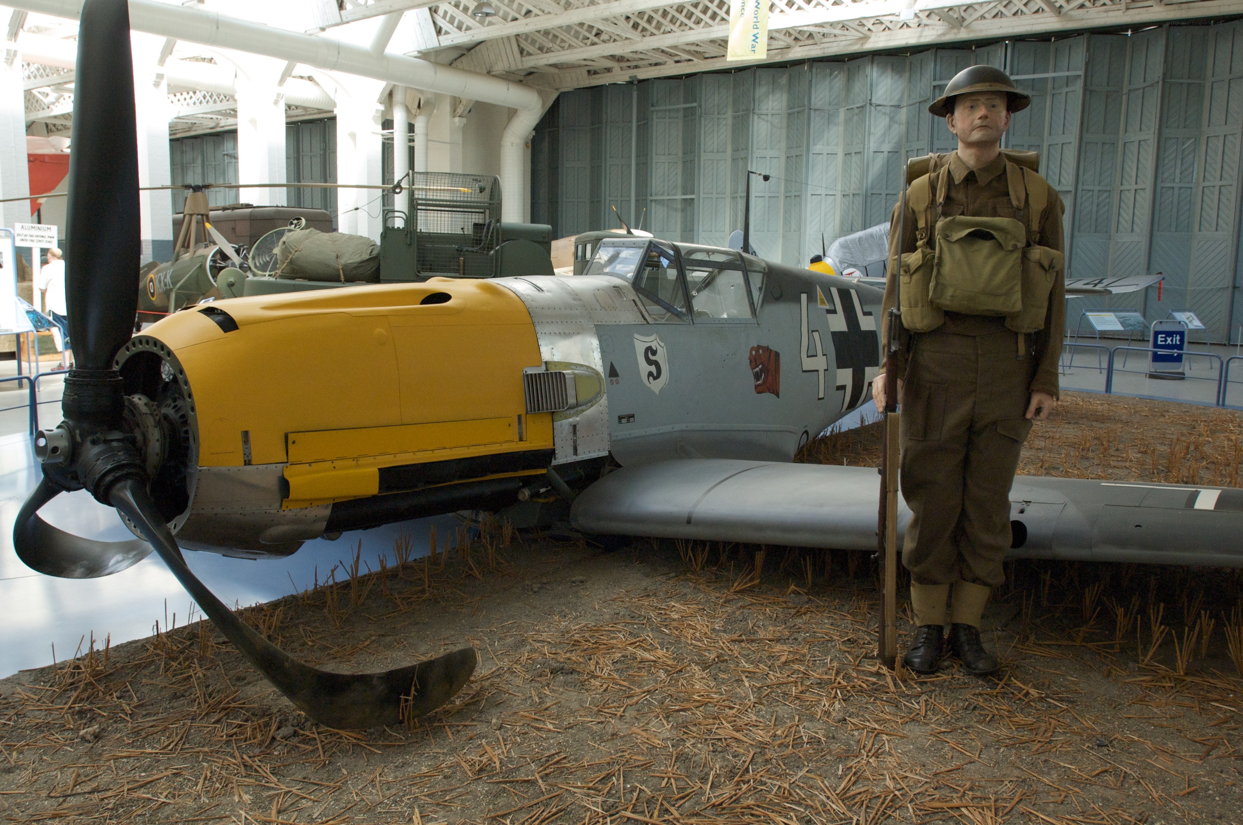 WWII German aircraft exhibit