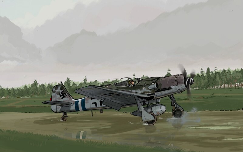 WWII German fighter plane