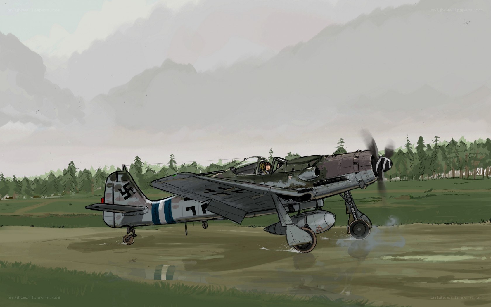 WWII German fighter plane