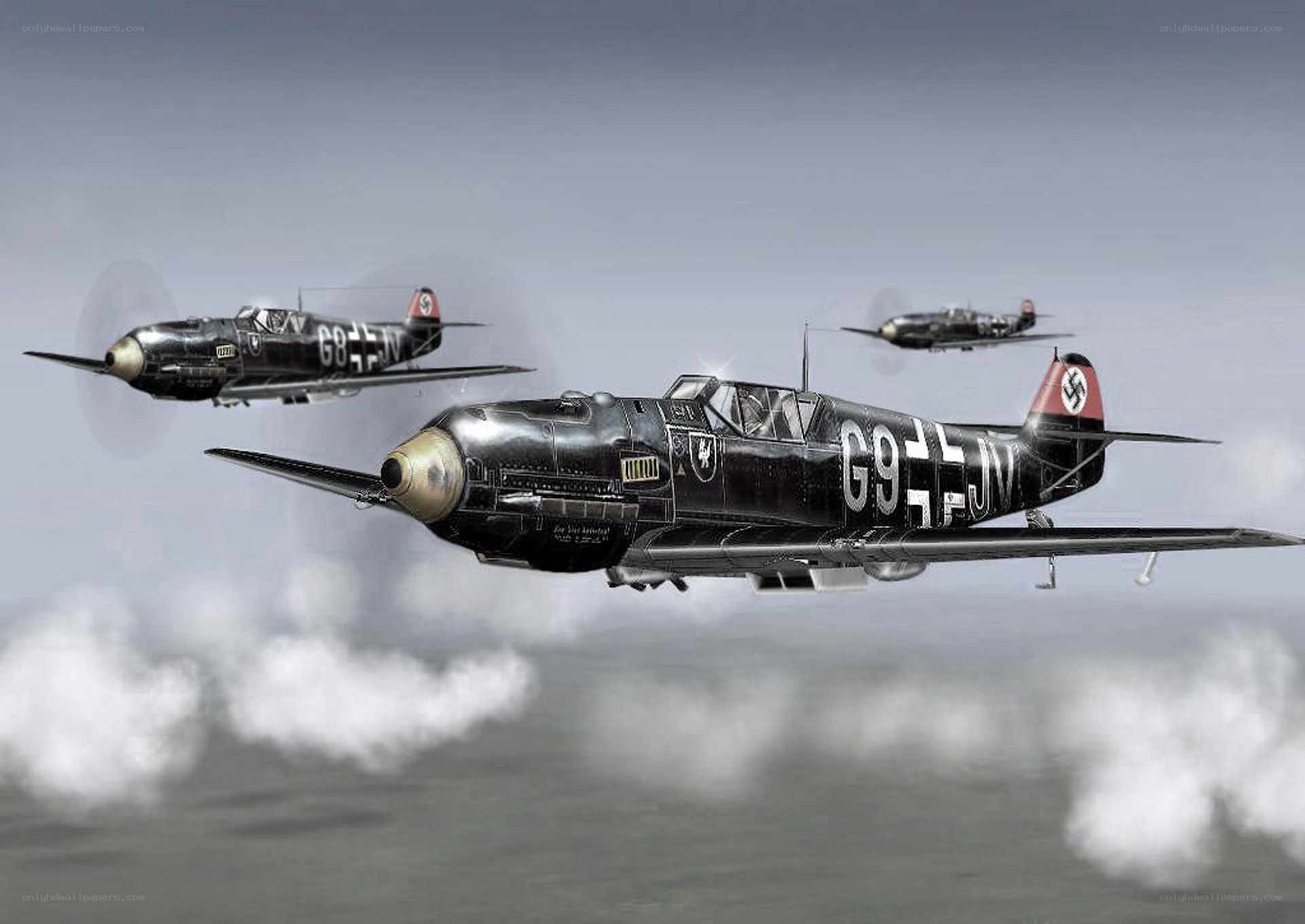 WWII German fighter planes