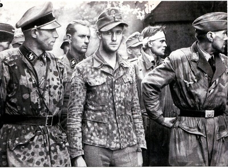 WWII German soldiers in camouflage