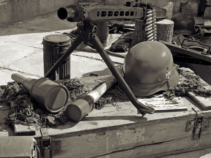 WWII German weapons display