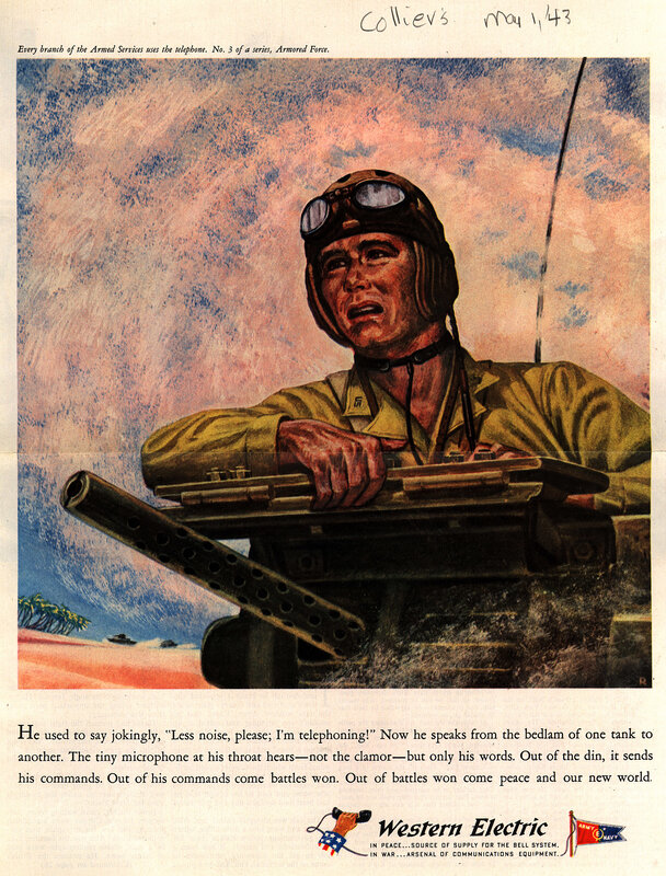 WWII military communication ad