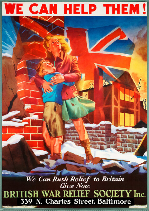 WWII relief poster