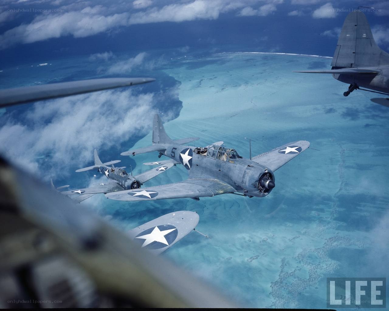 WWII US Navy dive bombers