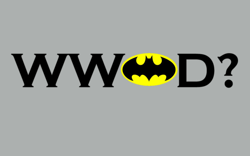 WWOD? with Batman logo