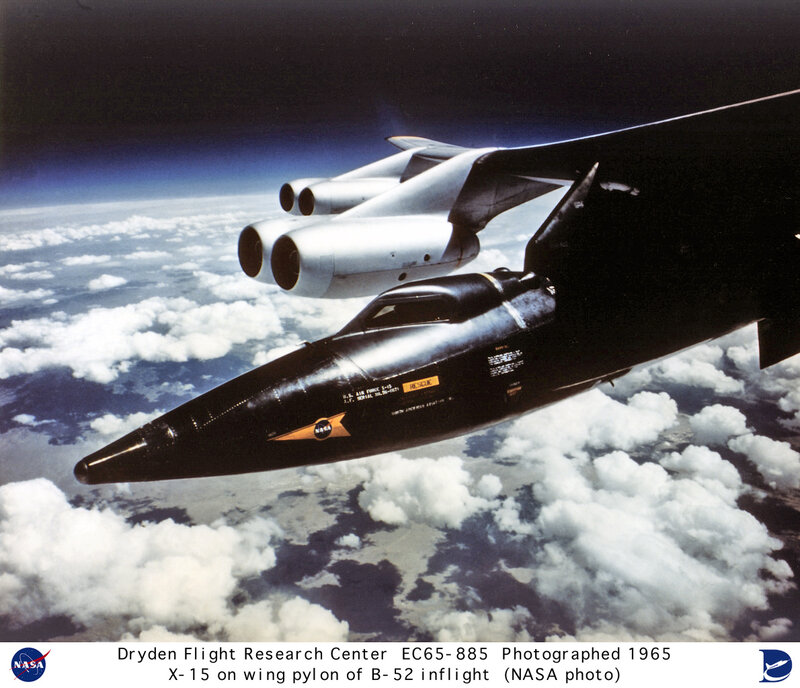 X-15 on B-52 pylon