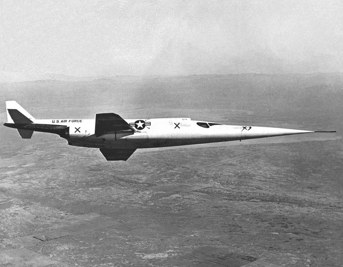 X-15 rocket plane in flight