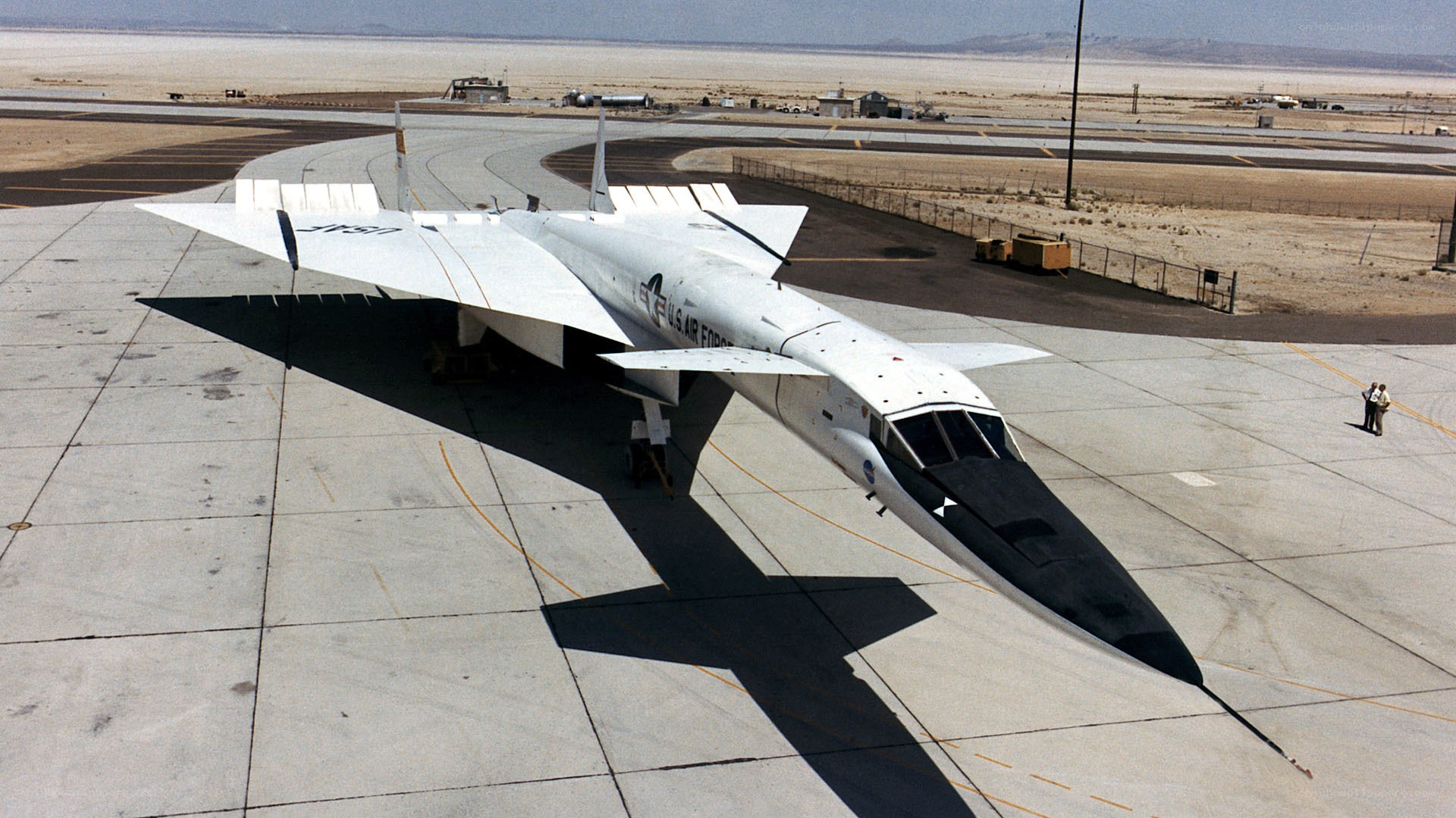 X-15 rocket plane on tarmac