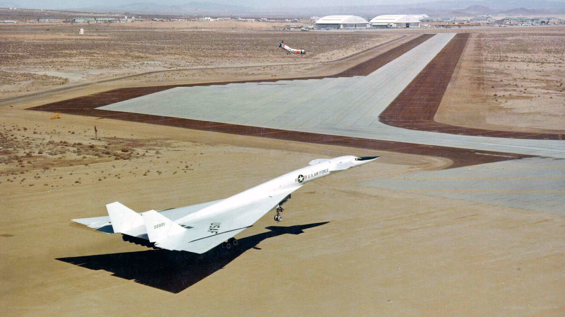 X-20 Dyna Soar on desert runway