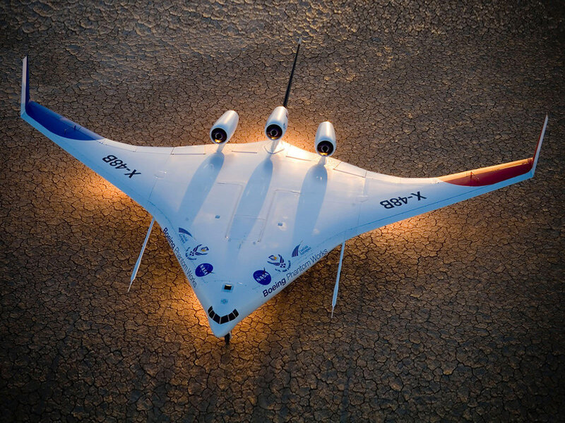 X-48B Experimental Aircraft — White