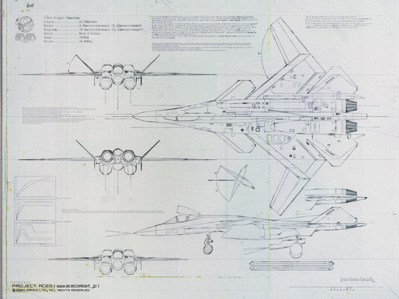 X-92A aircraft design blueprint