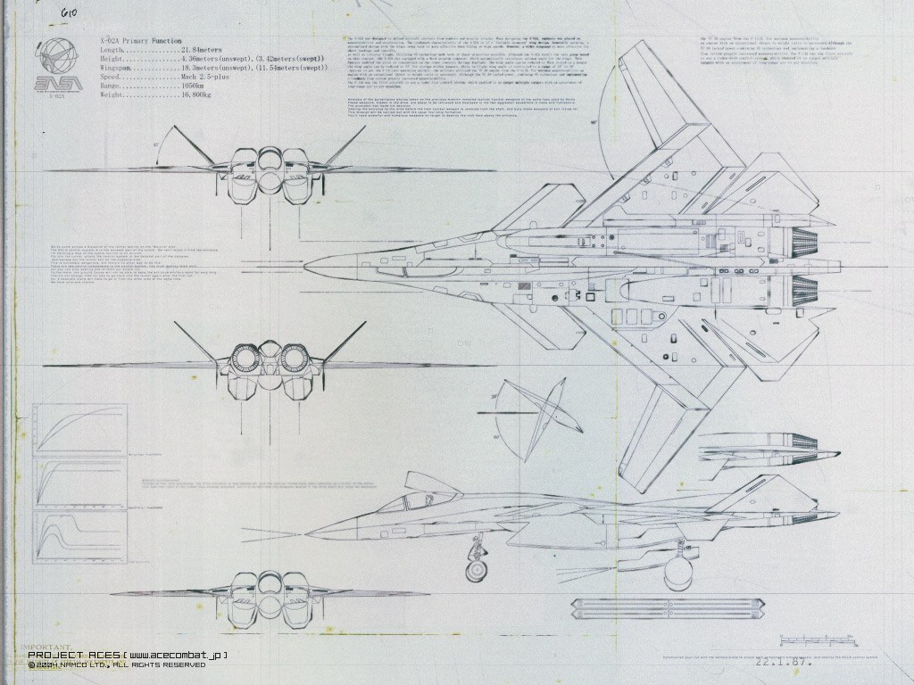 X-92A aircraft design blueprint