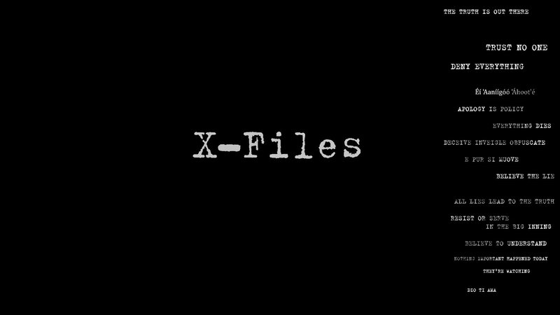 X-Files title card