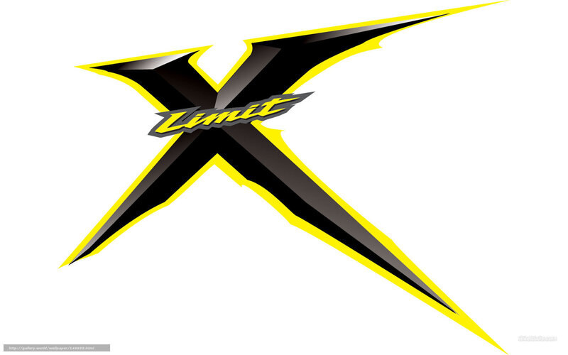 X Logo with Text — Black
