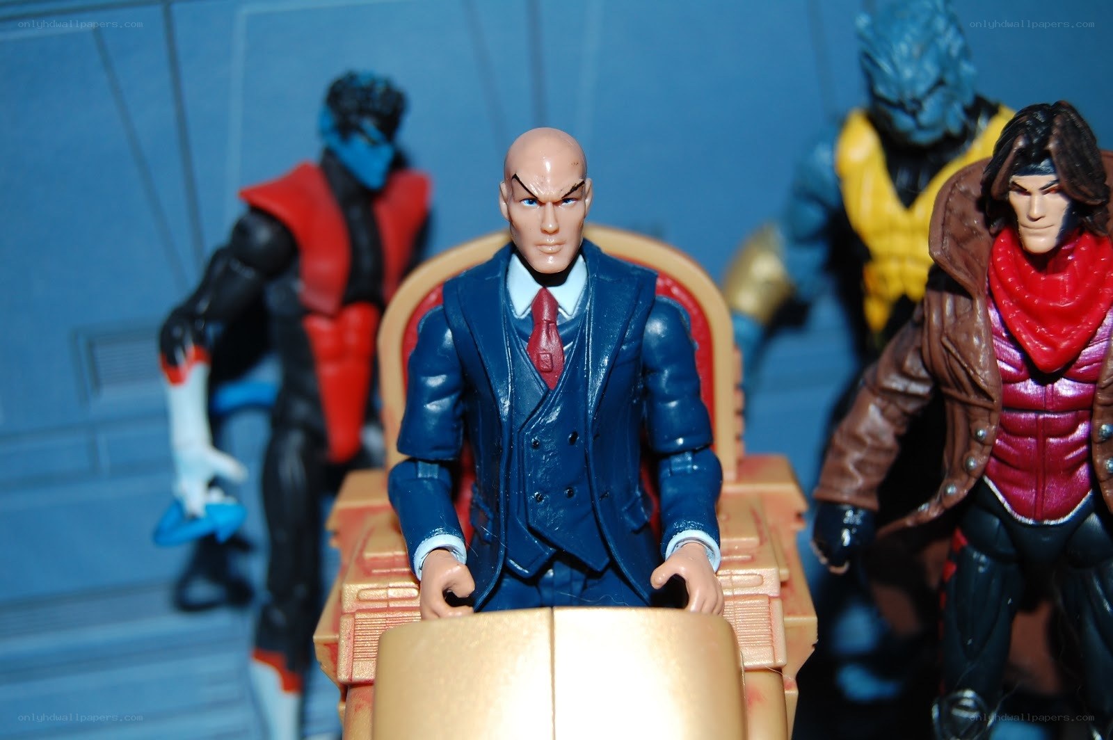 X-Men action figures in scene