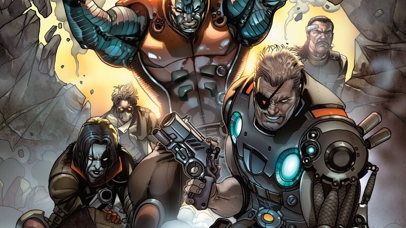 X-Men and allies in battle