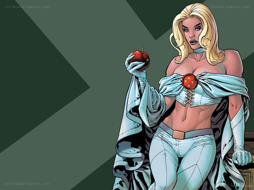 X-Men character holding an apple