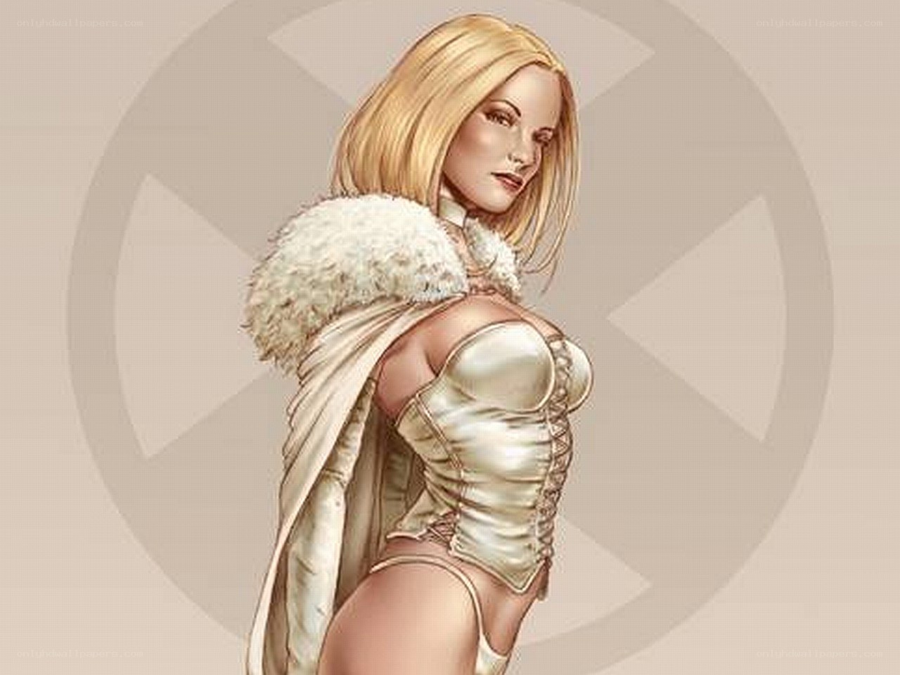 X-Men character in fur cape