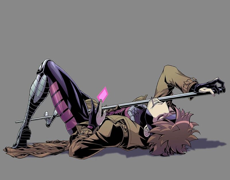 X-Men character lying on ground